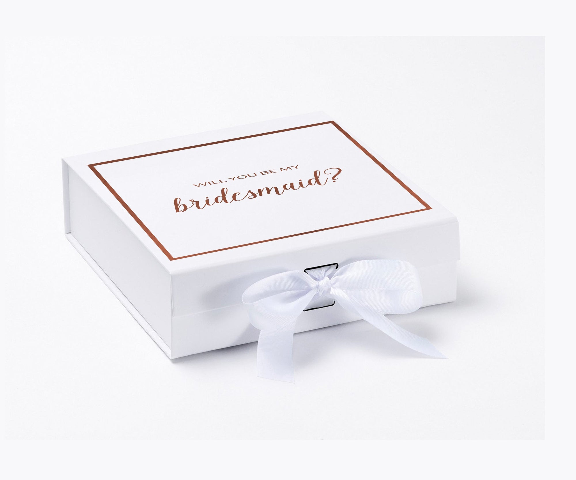 Will You Be My Bridesmaid White Box  - Border