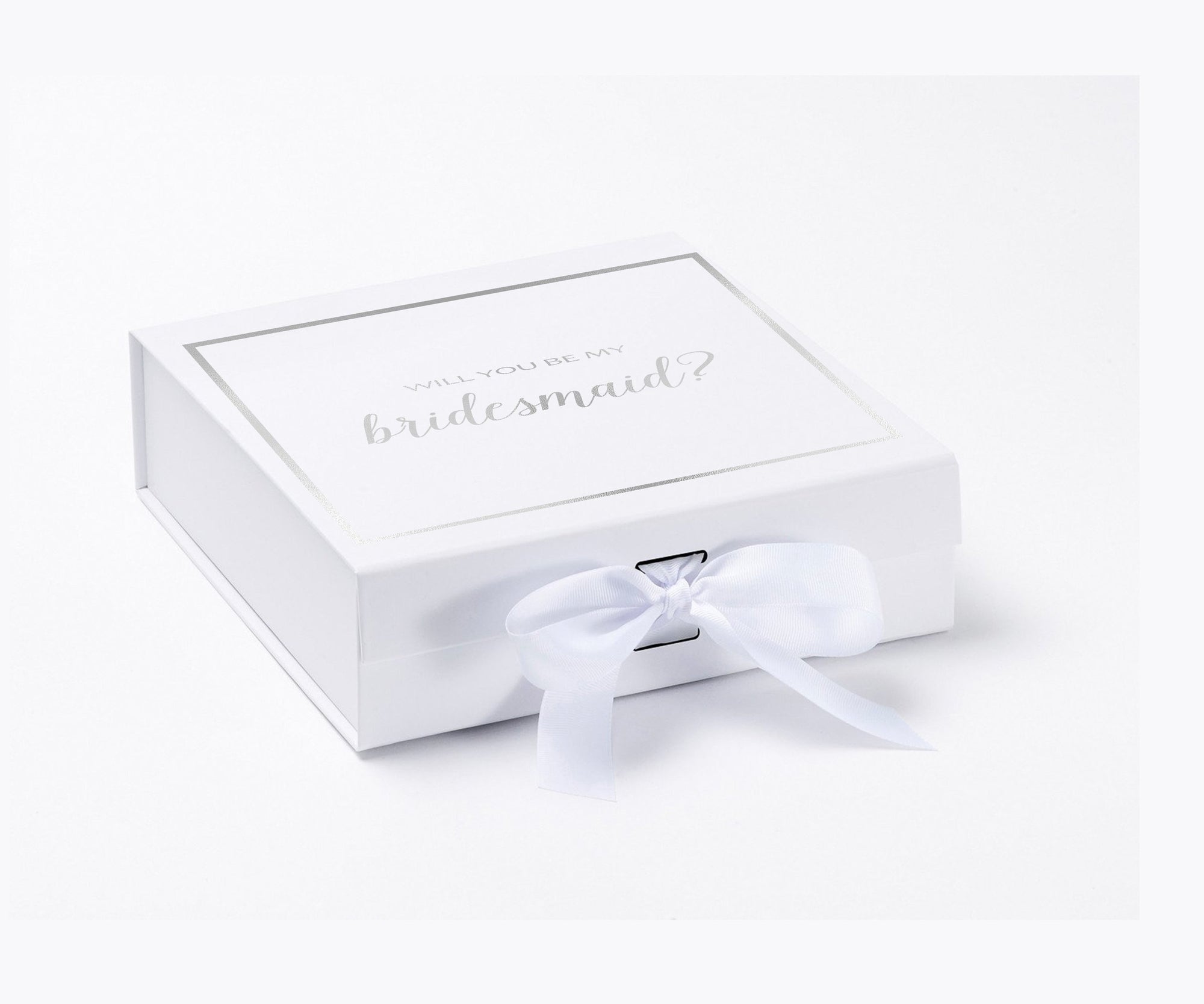Will You Be My Bridesmaid White Box  - Border